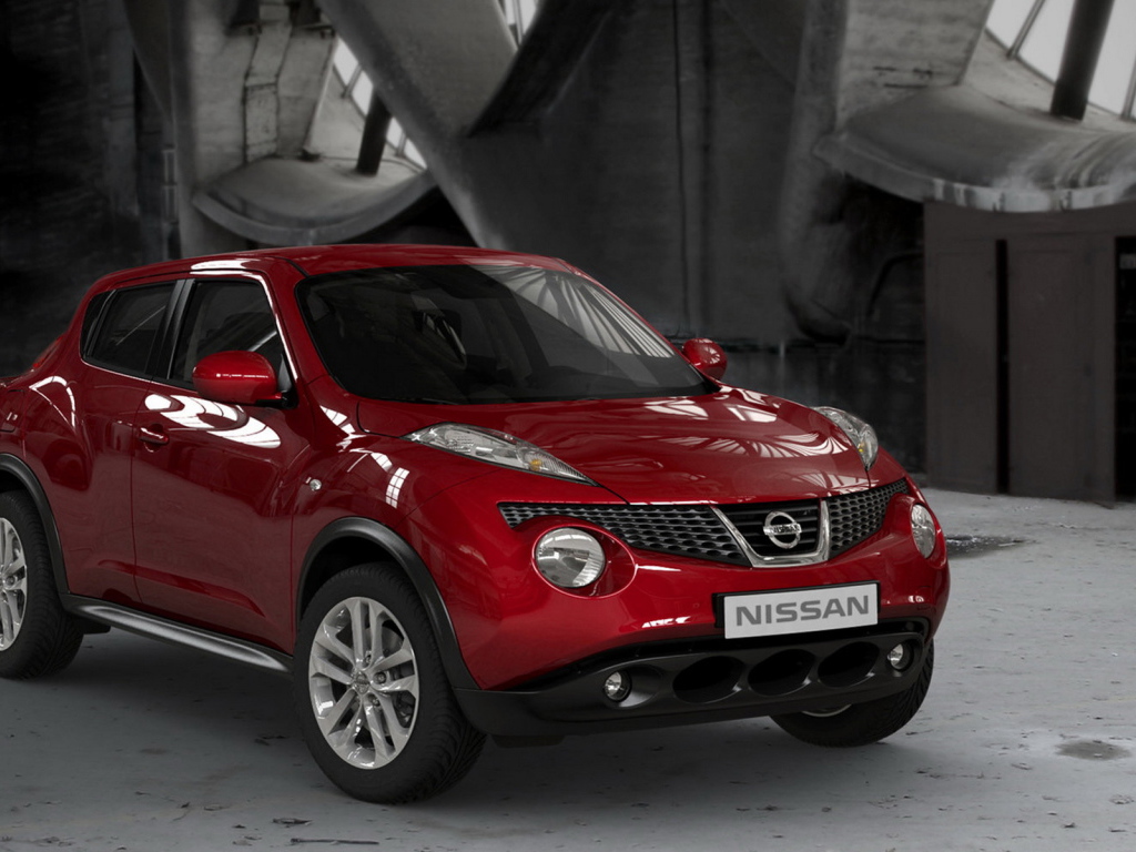Ниссан Джук в красном цвете