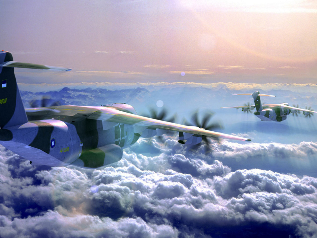 Самолеты над облаками