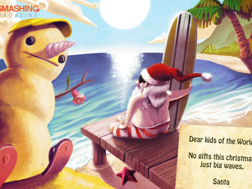 Санта Клаус в отпуске