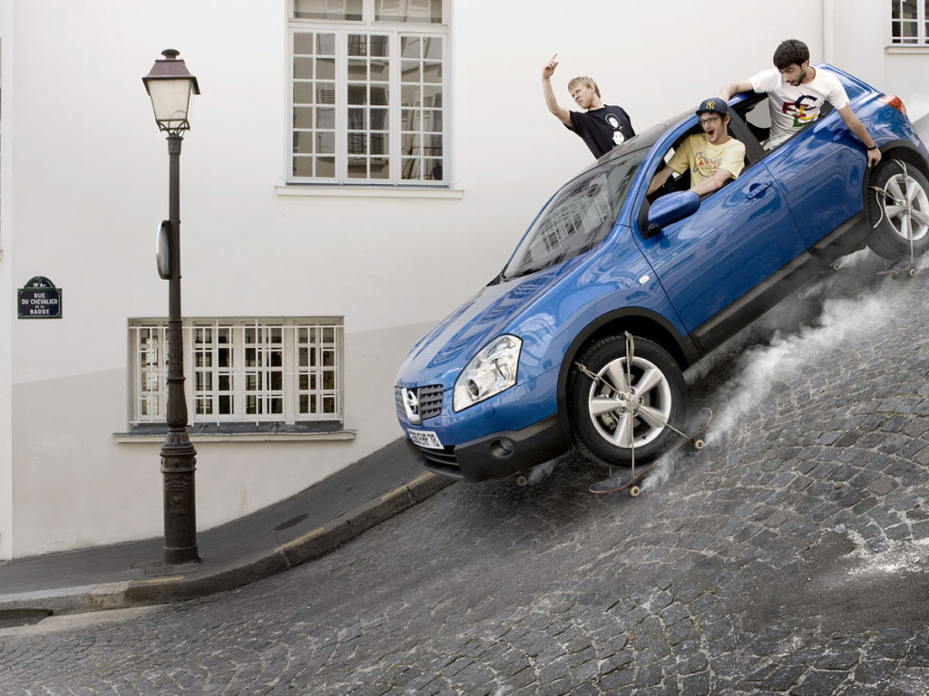 Крутой спуск