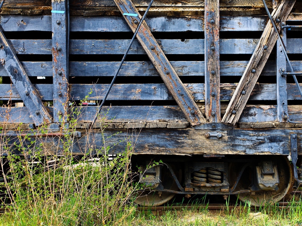 Вагон товарного поезда