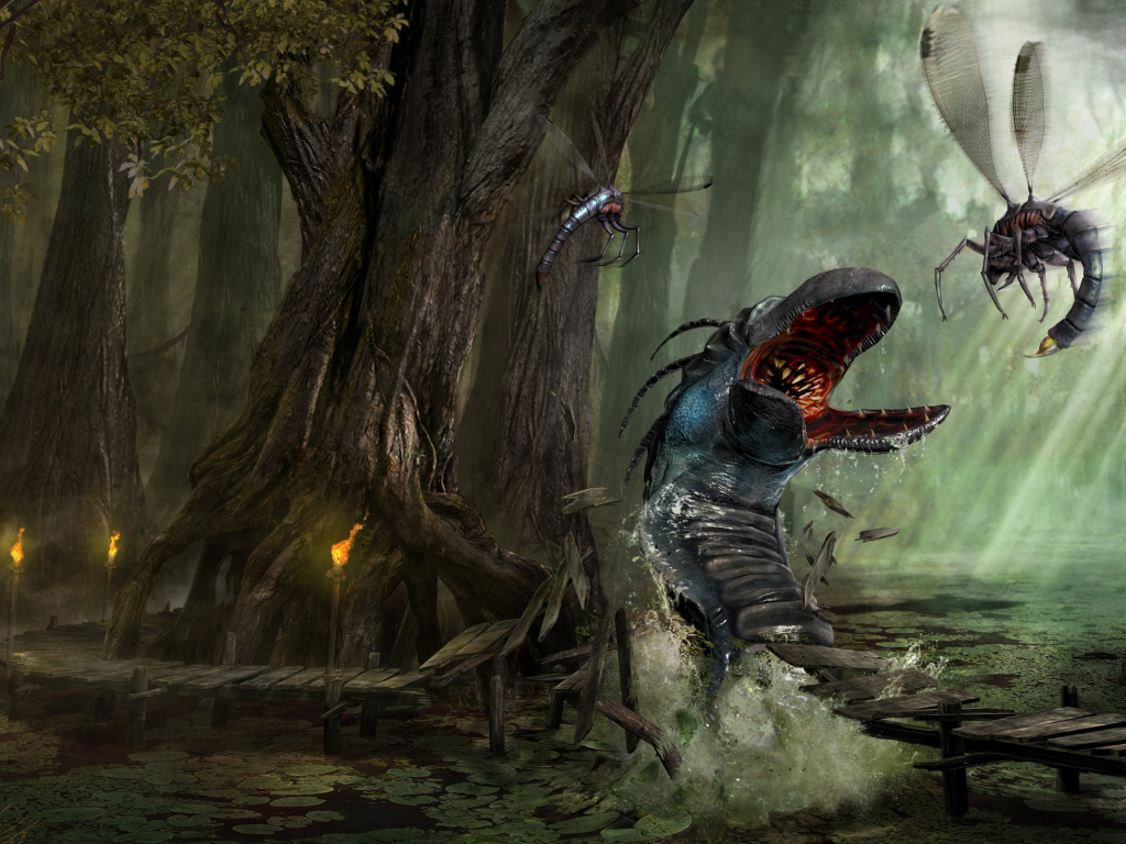 Монстр обитатель болот