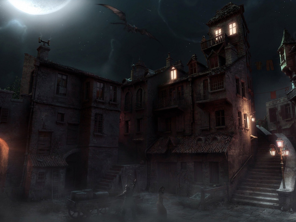 Монстр в ночном небе