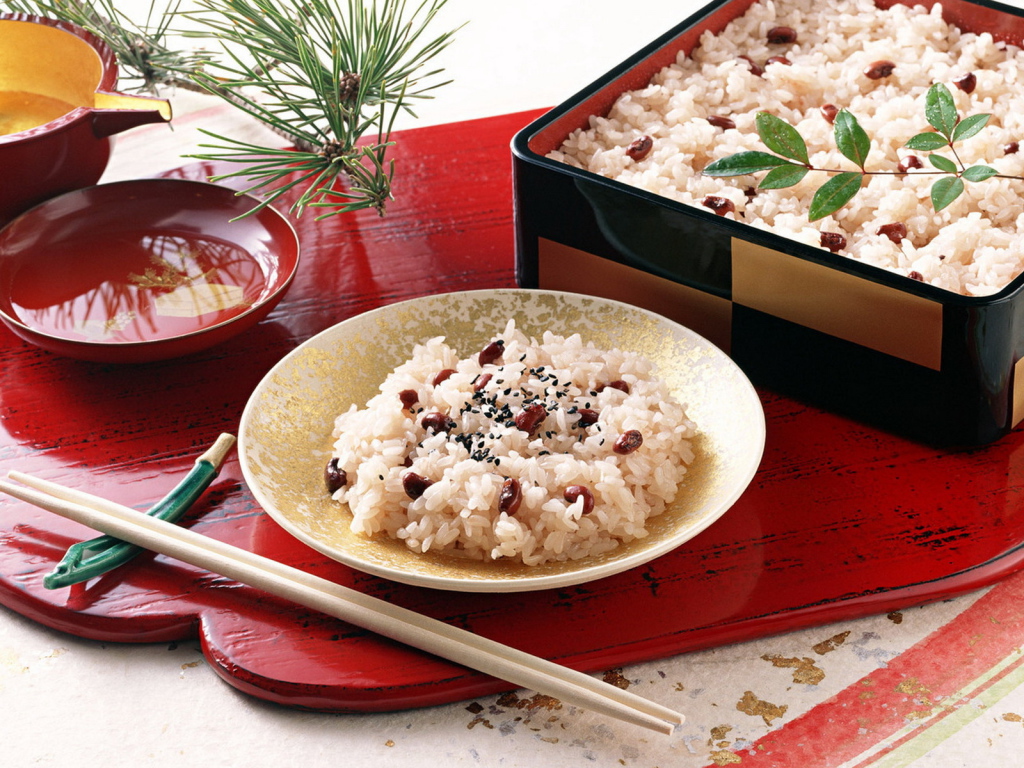 Рис с фасолью