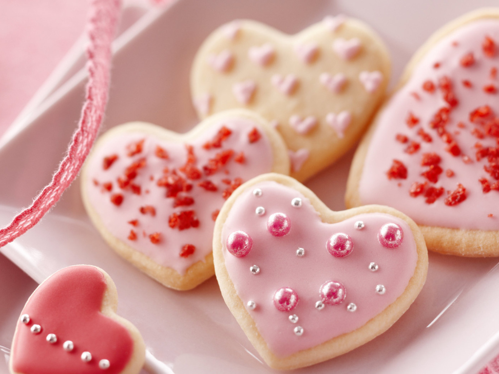 Печенье в форме сердца