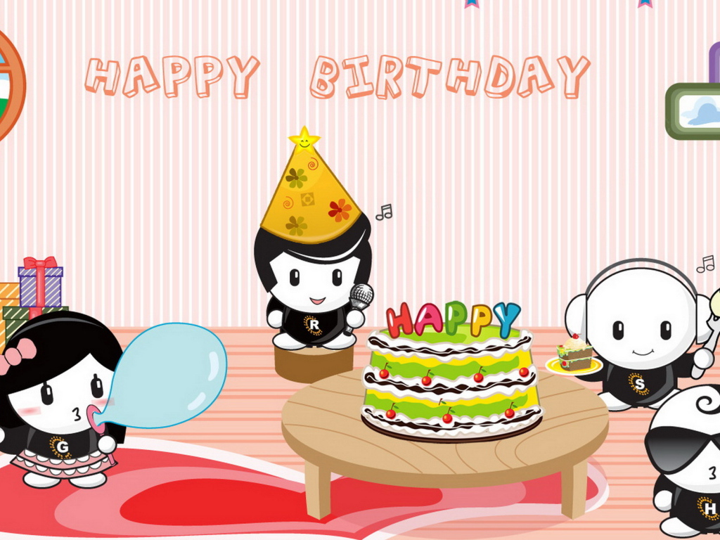 Веселая компания на дне рождения