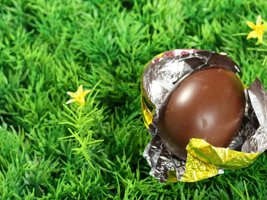 Шоколадное пасхальное яйцо