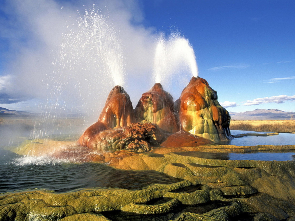 Невада, гейзер в пустыне