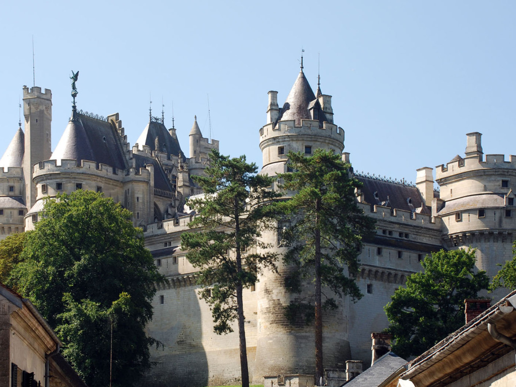 Большой замок во Франции