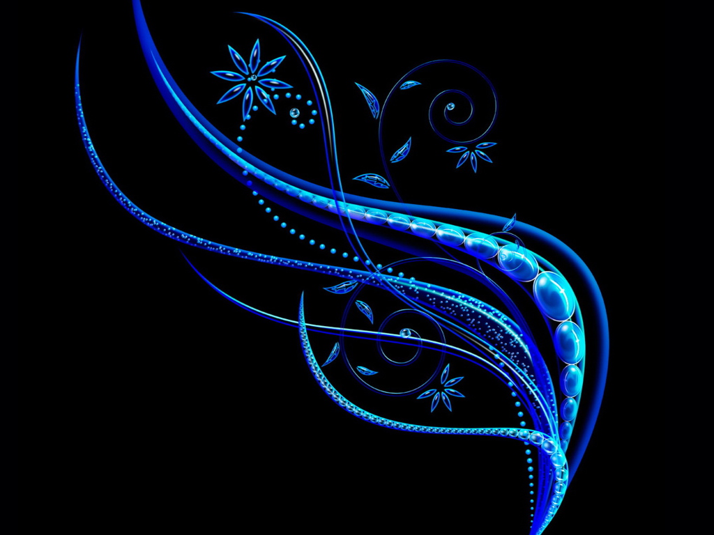 Голубой цветок