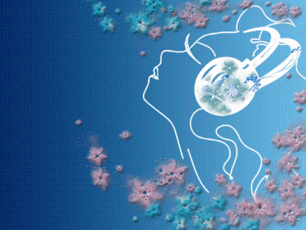 Образ девушки в цветах