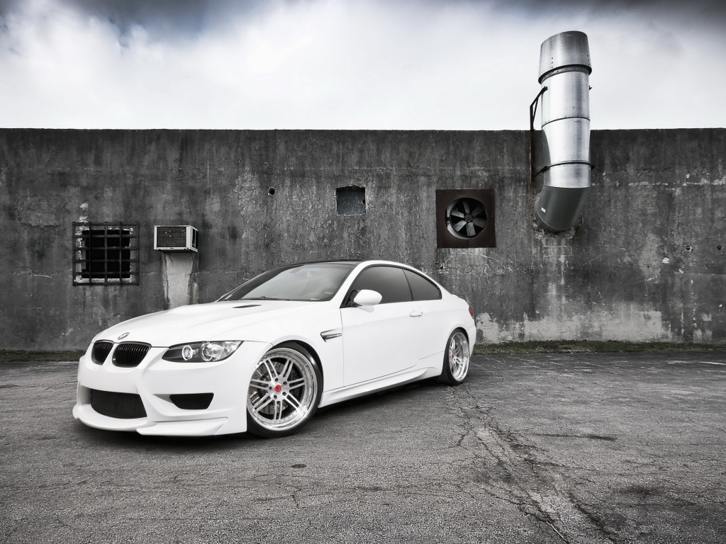 white BMW M3