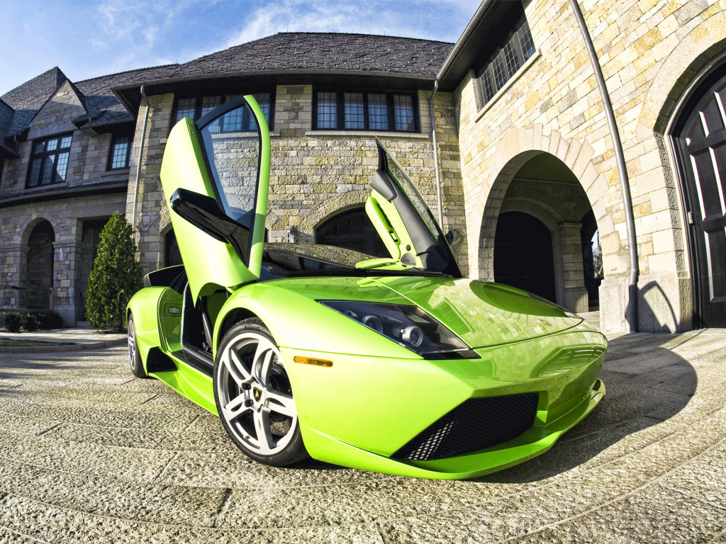 Lamborghini Murcielago, двери-крылья