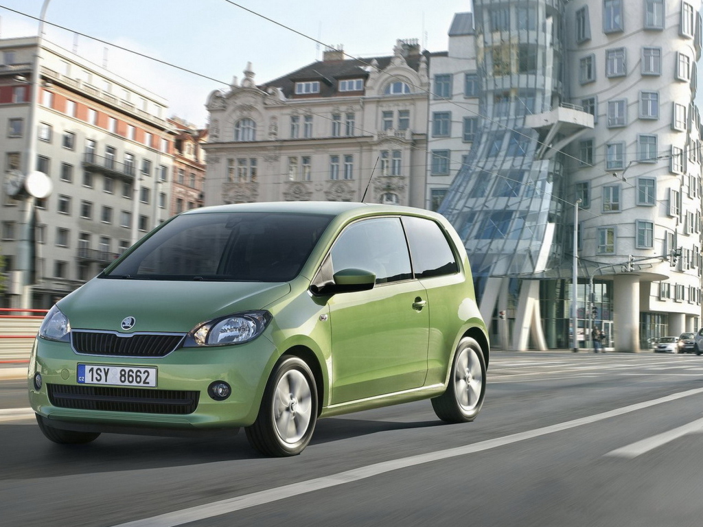 Зеленый Skoda-Citigo