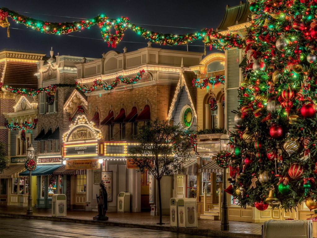 улица на Рождество