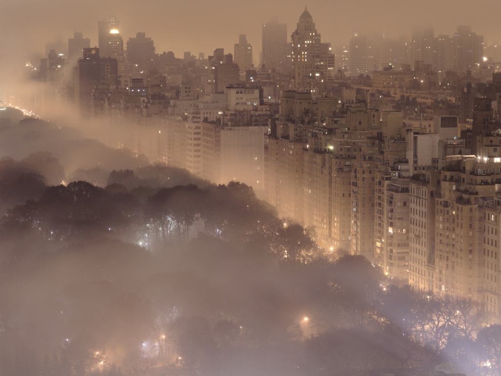 Город в тумане