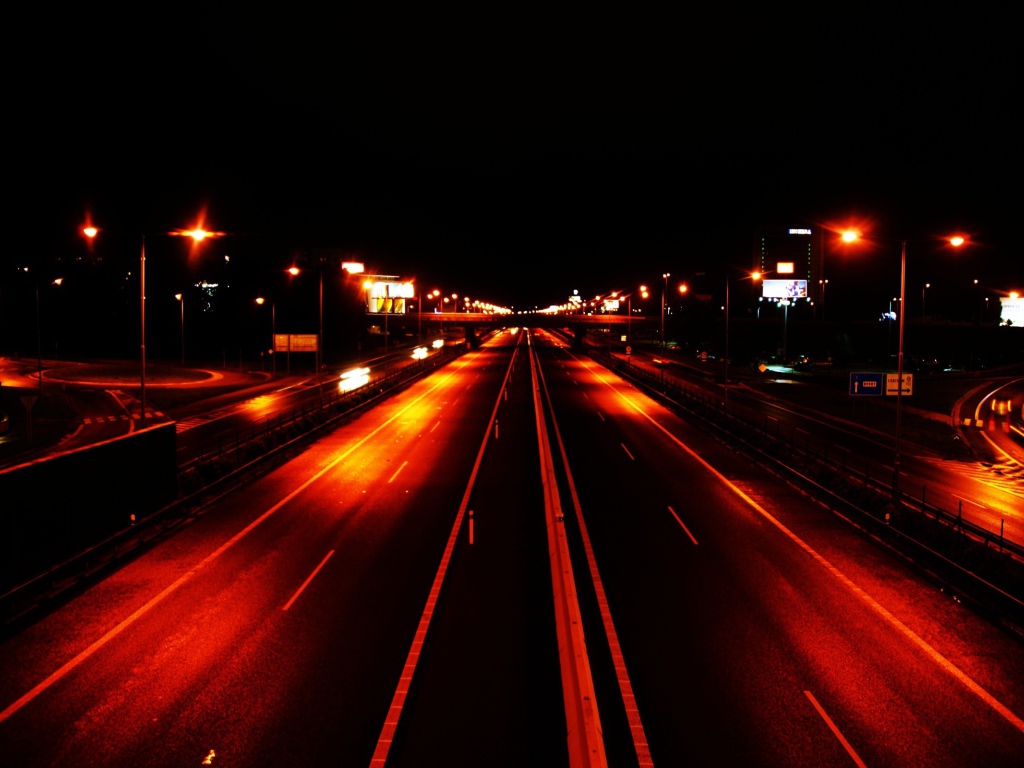 Шоссе ночью