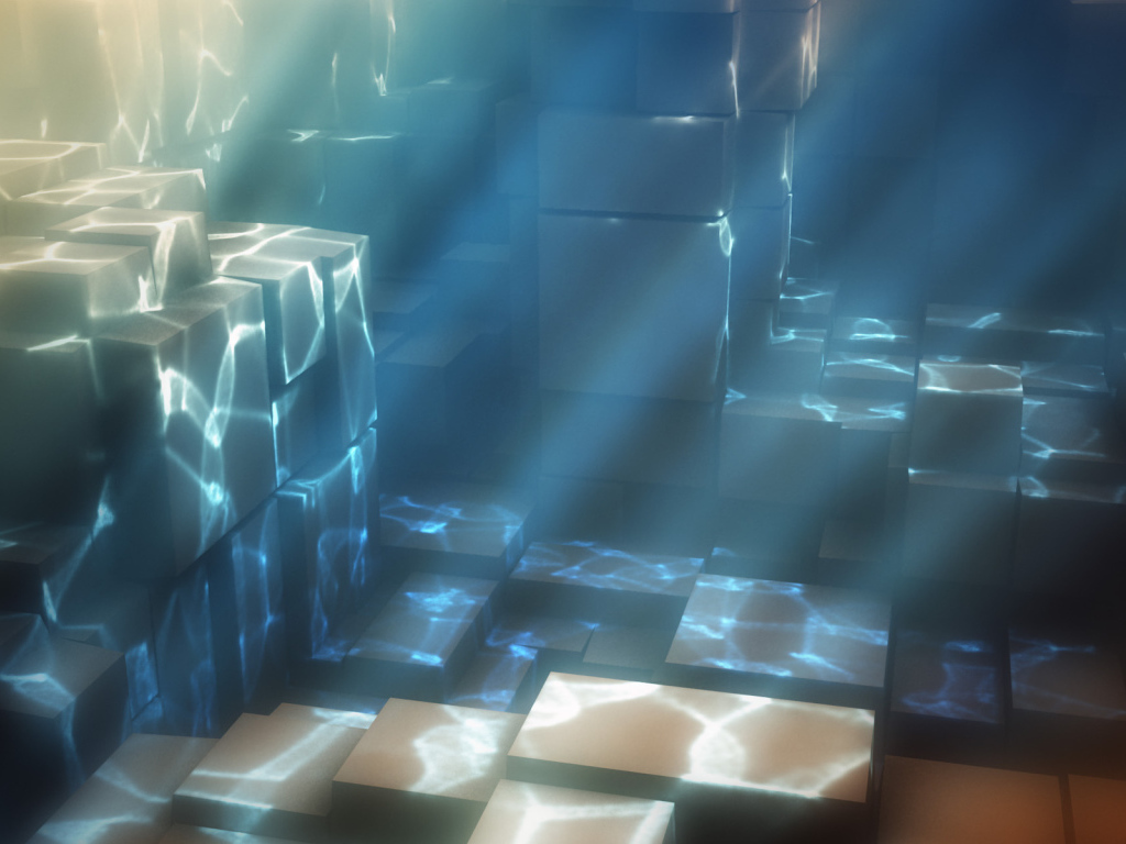 Кубы под водой