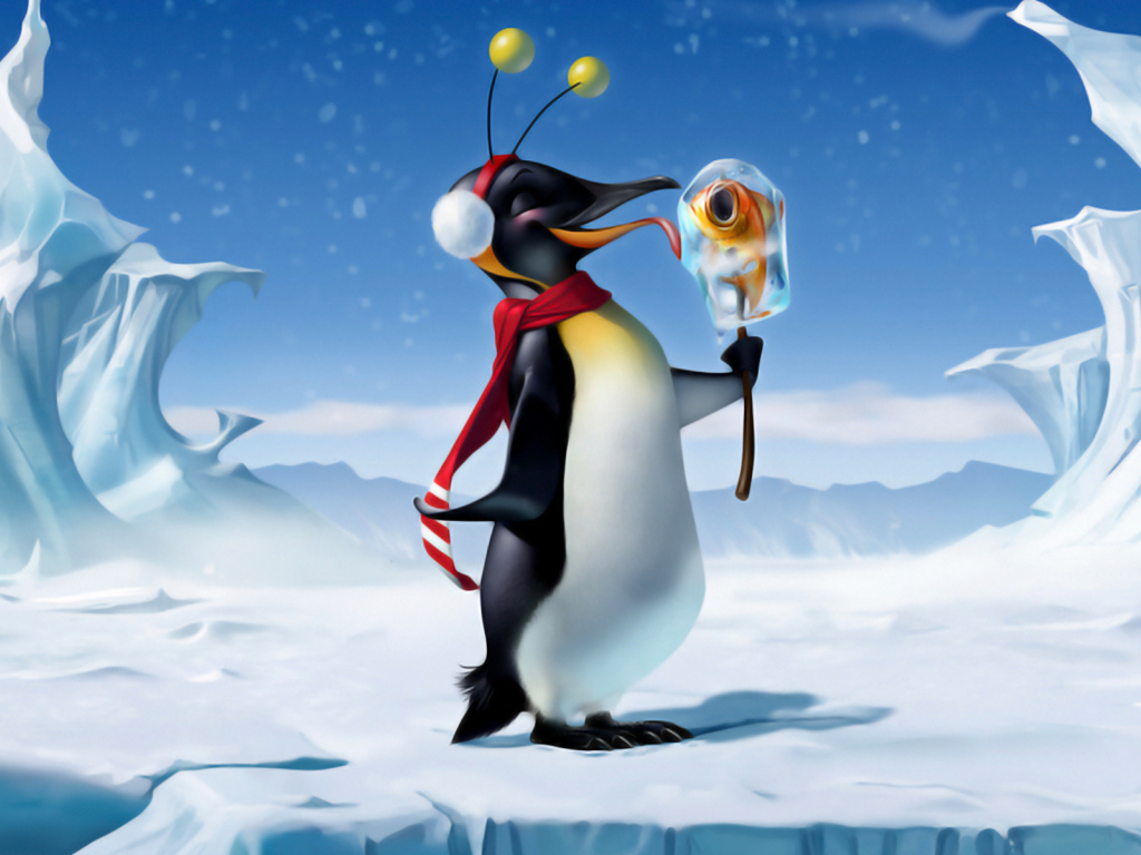 Довольный пингвин