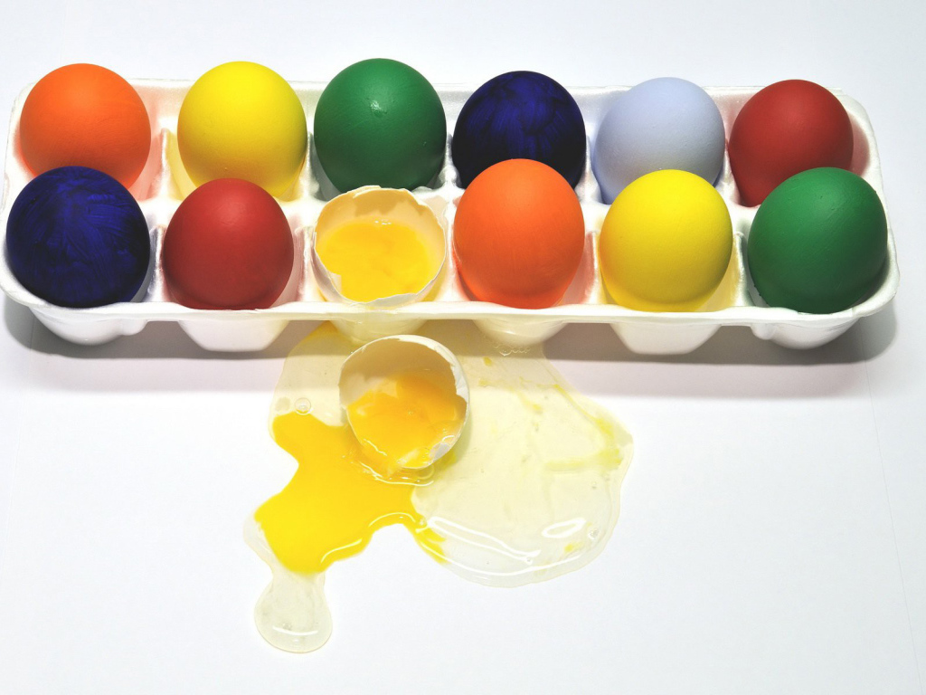 Крашеные яйца