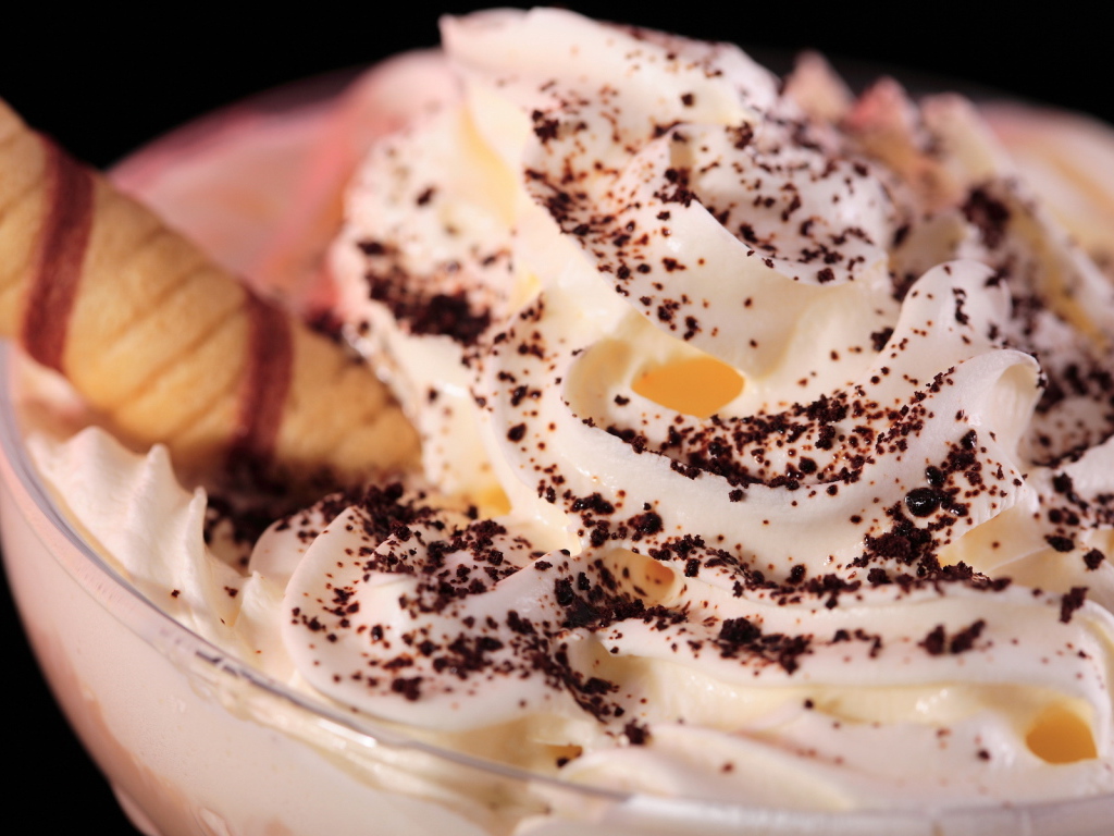 Мороженое с шоколадной крошкой