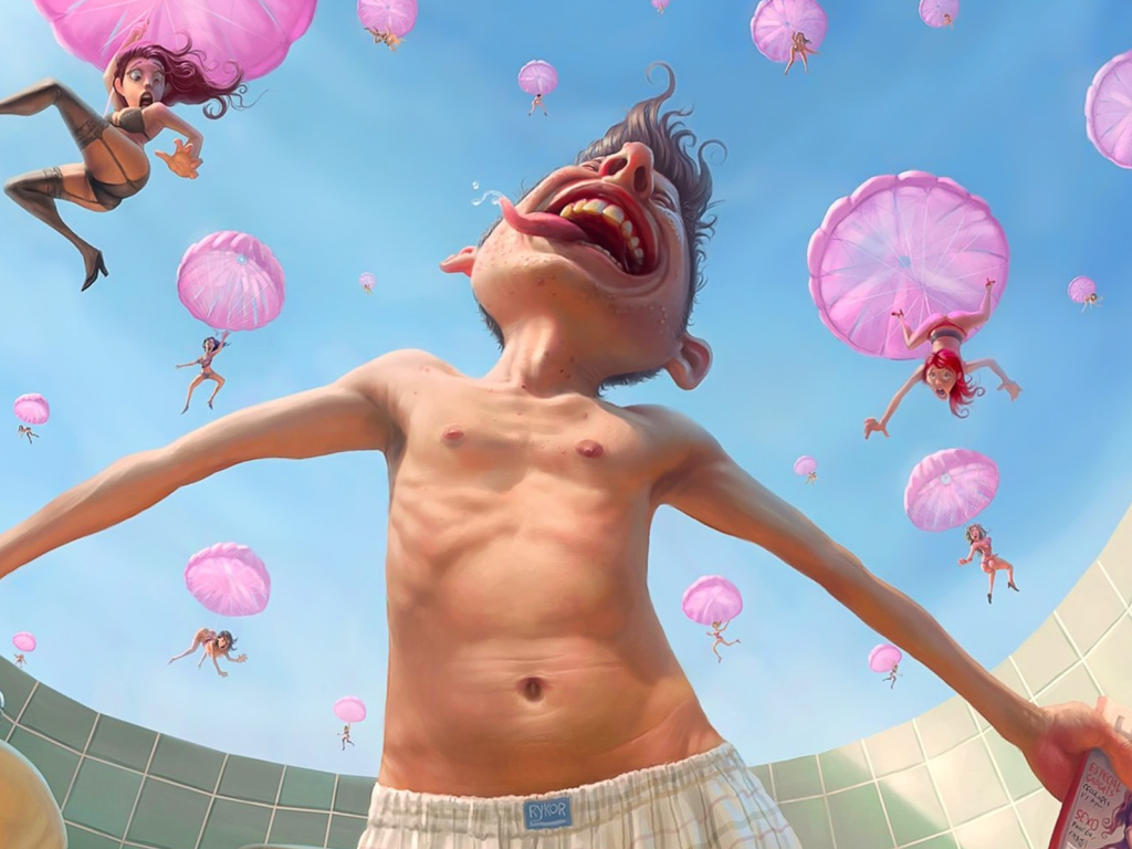 Девушки падают с неба