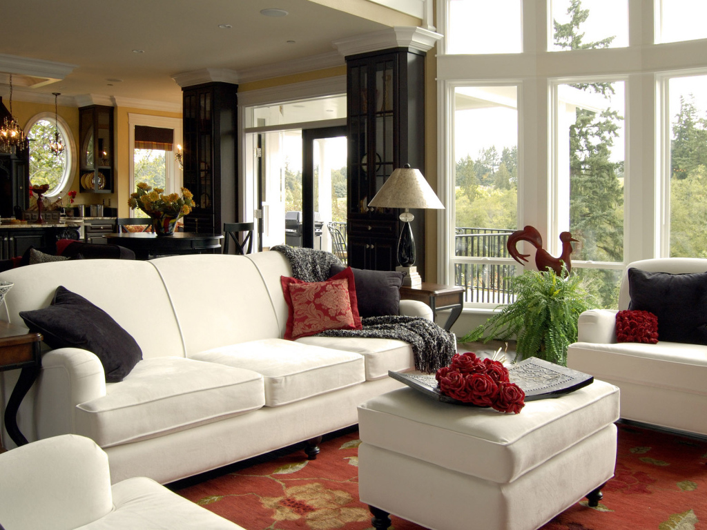 Черно-белый интерьер