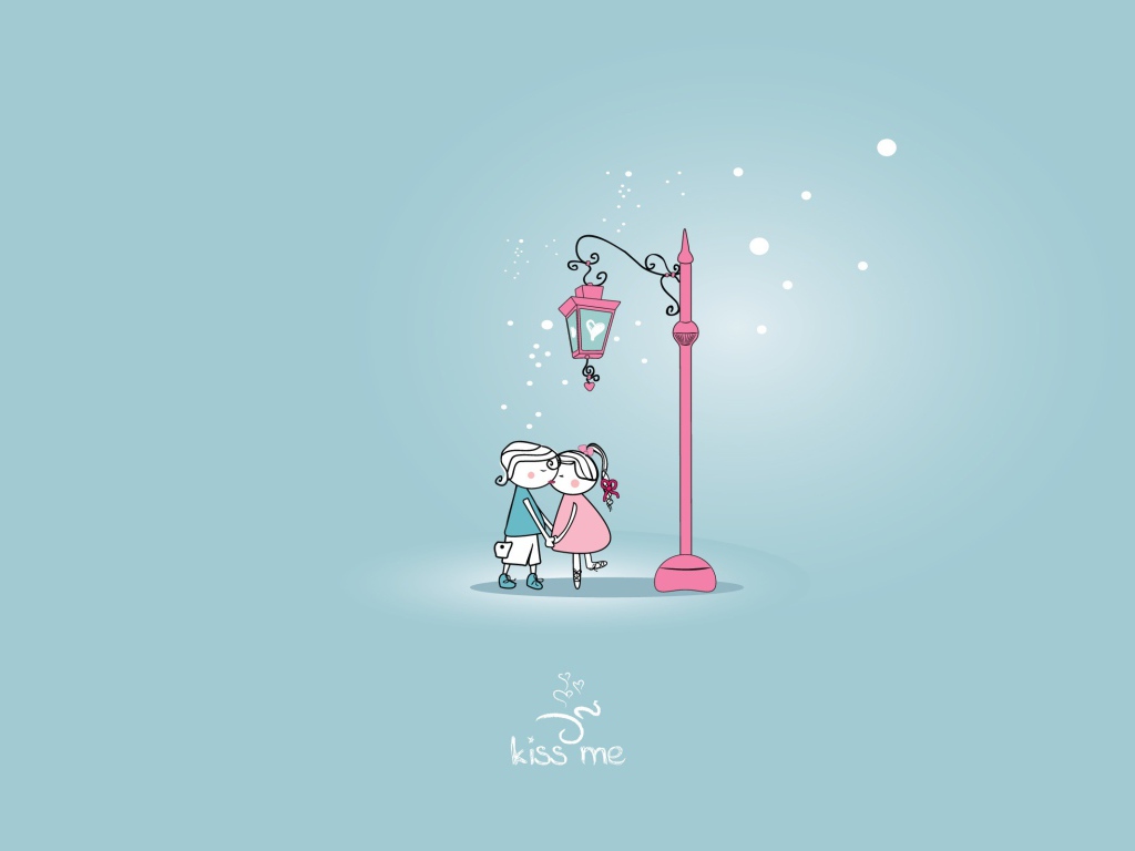 Поцелуй под фонарем
