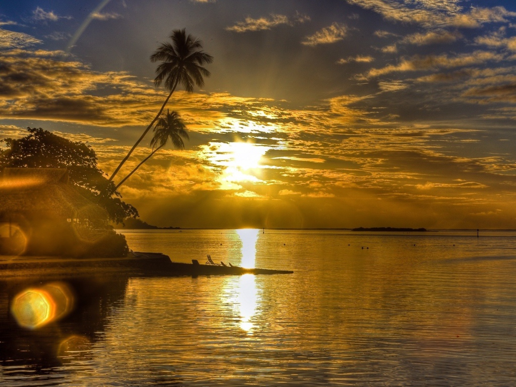 Бунгало на закате