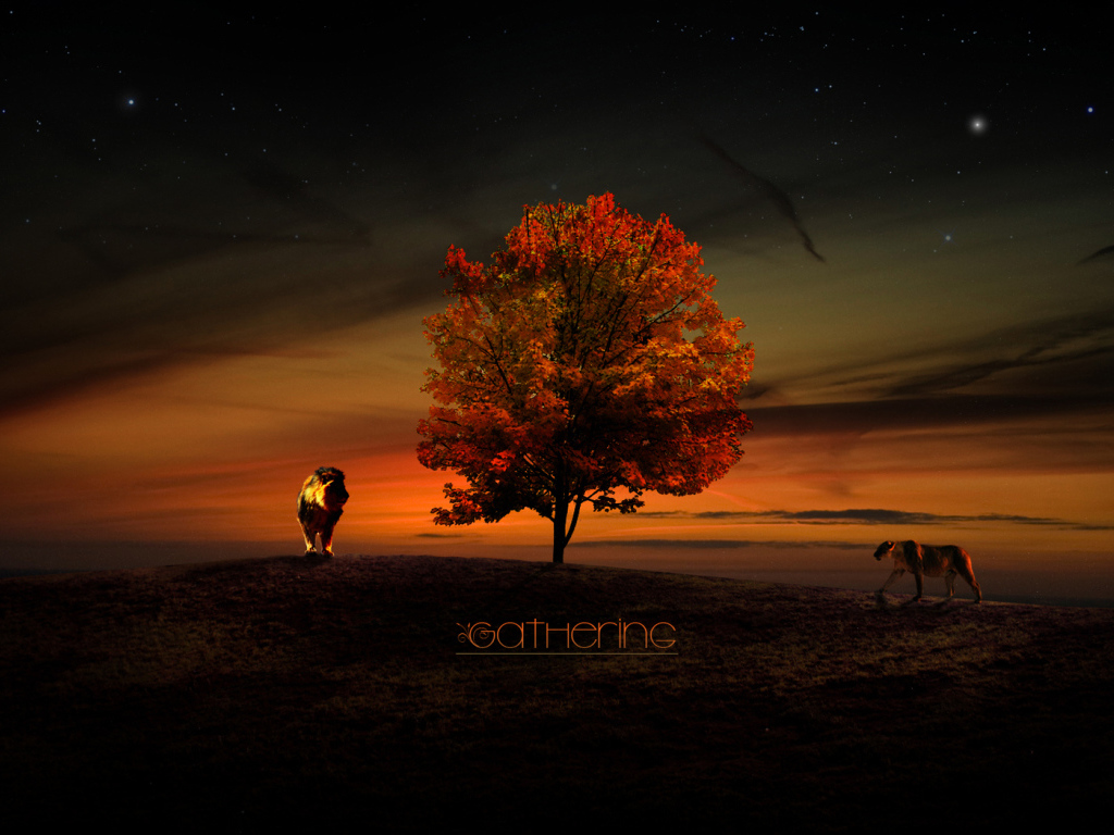 Львы у дерева жизни