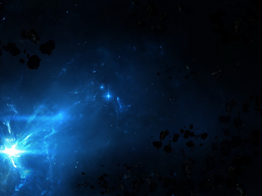 Астероиды в космосе