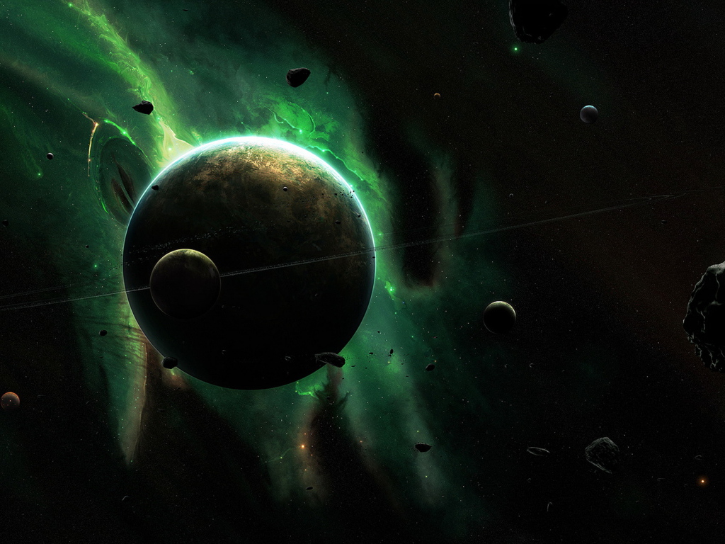 Планета и спутник