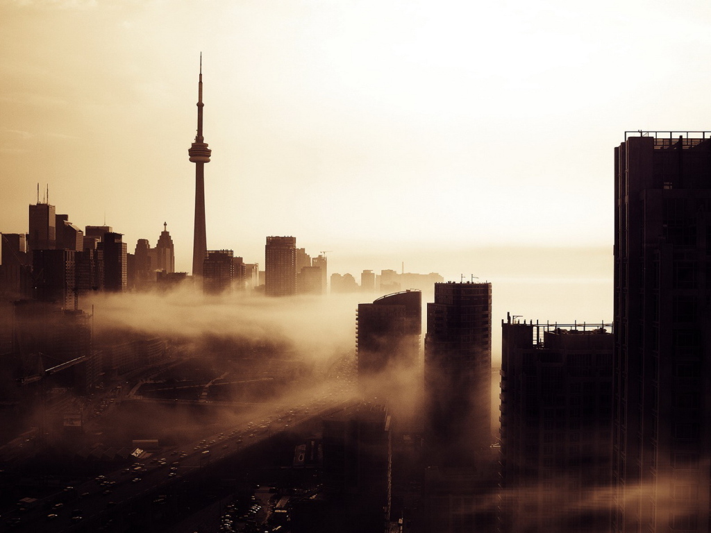 Город в тумане