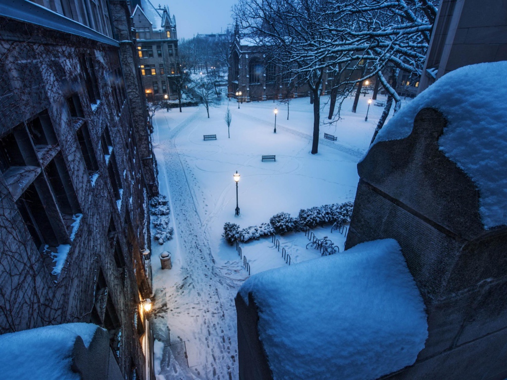 Заснеженная улица