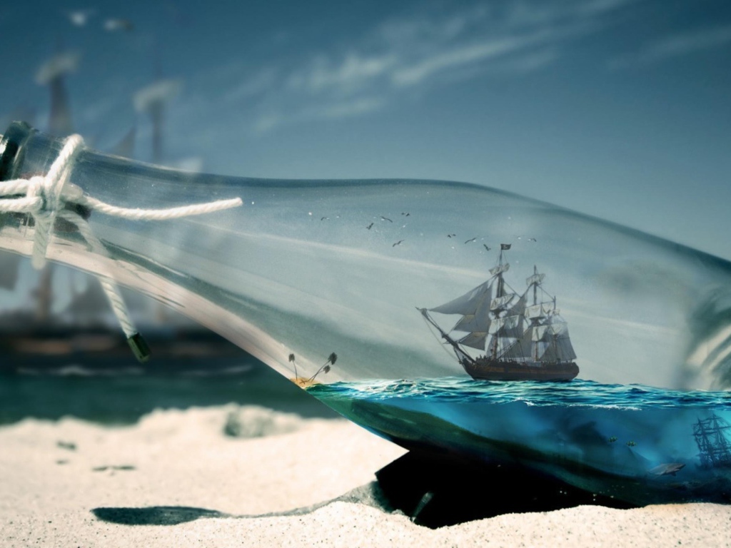 Кораблик в бутылке