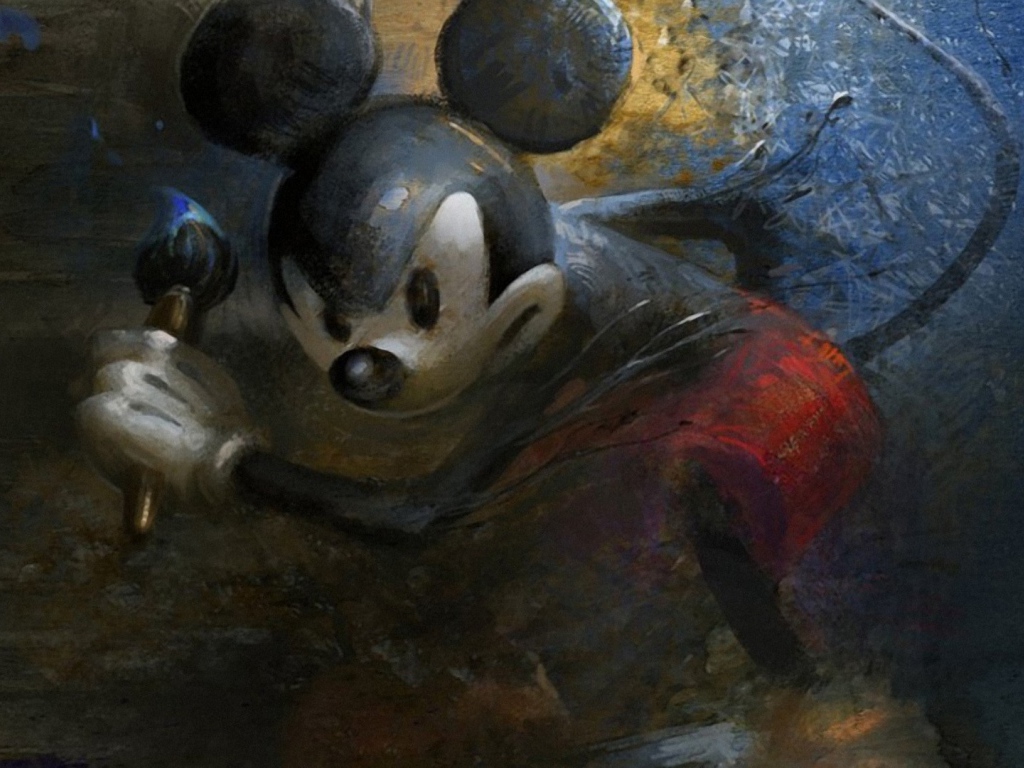 Рисованный Микки маус