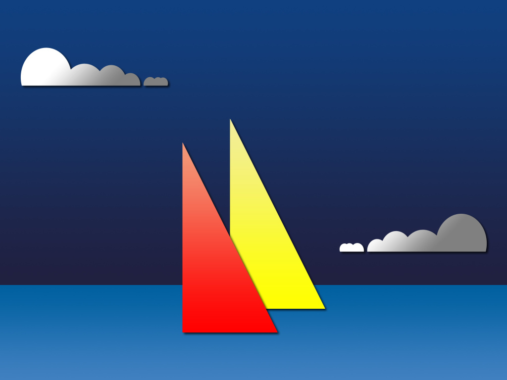 Парусники в стиле минимал