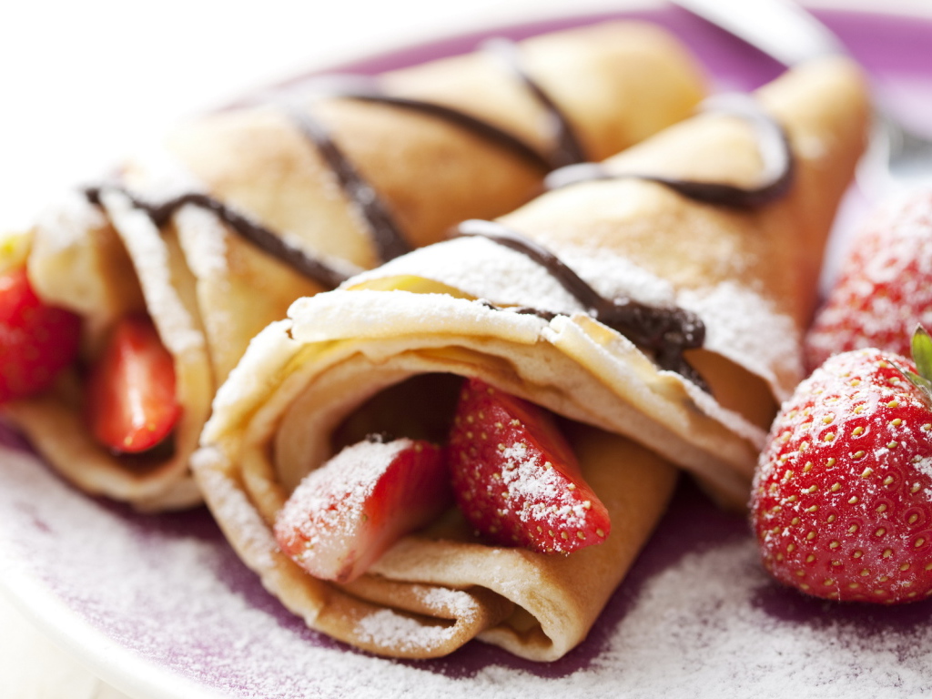 Блинчики с ягодами