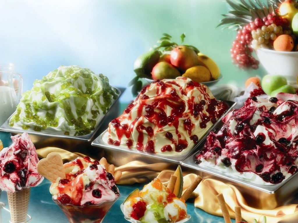 Фруктовое мороженое