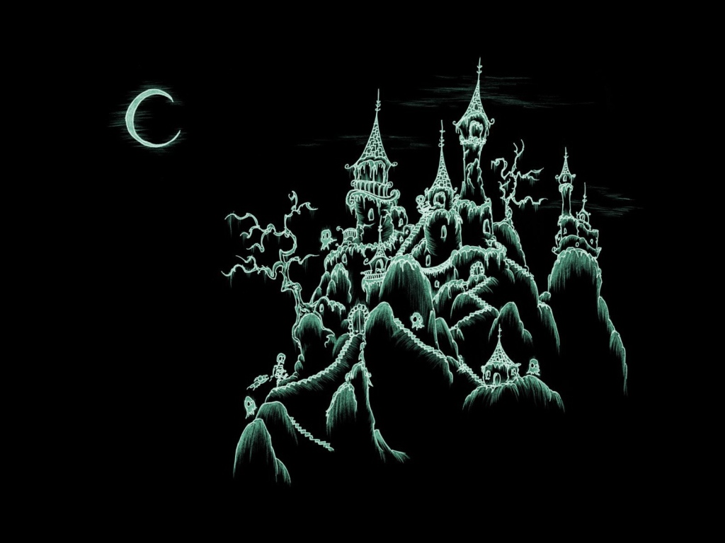 Замок на хэллоуин