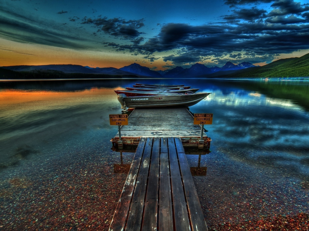 Причал на озере