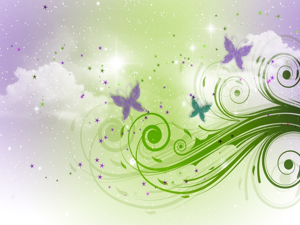 Бабочки в облаках