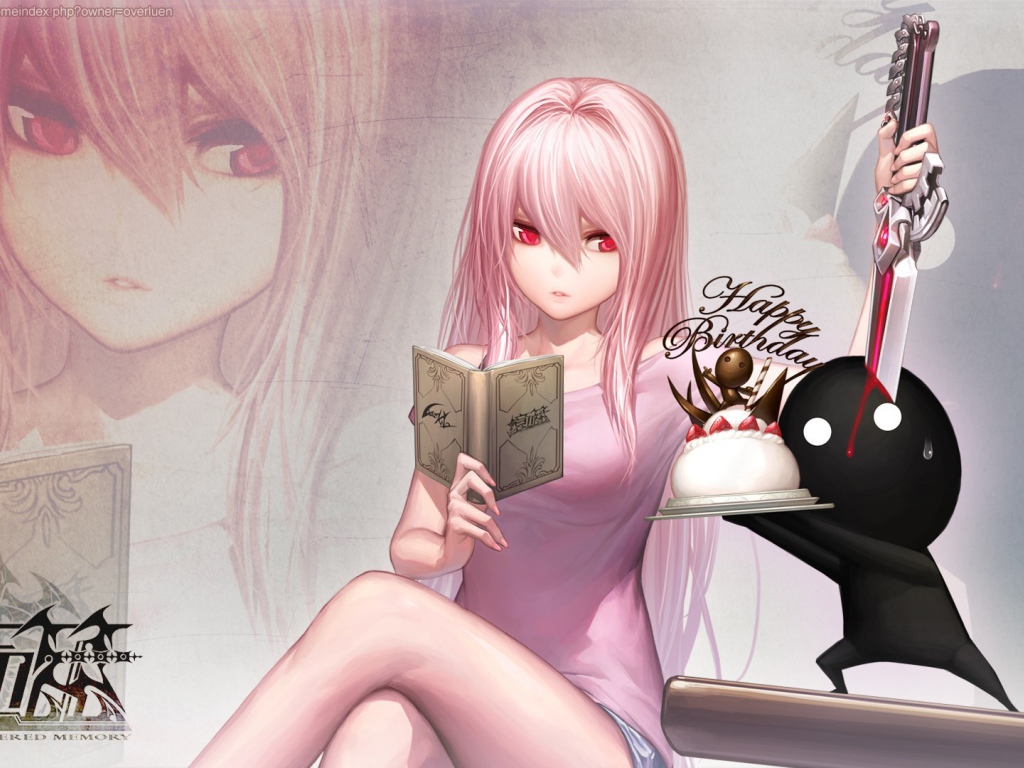 Аниме девочка с книгой