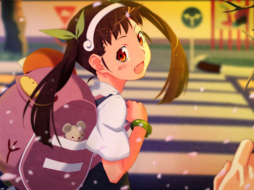 Девочка на пешеходном переходе