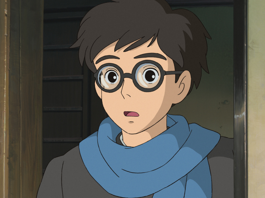 Kaze tachinu Миядзаки, мальчик в очках