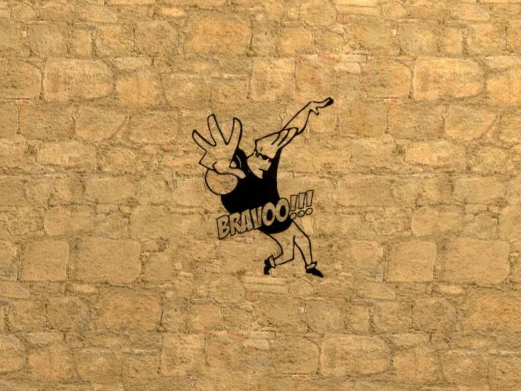 Джонни Браво на стене