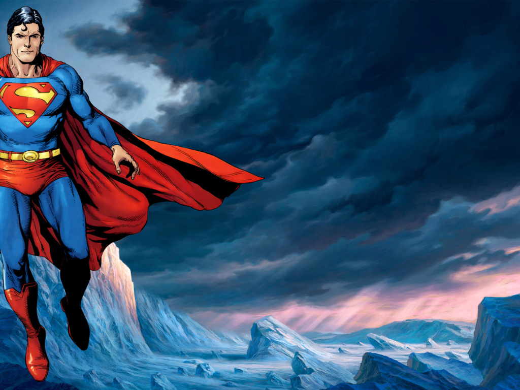 Superman in the mountains