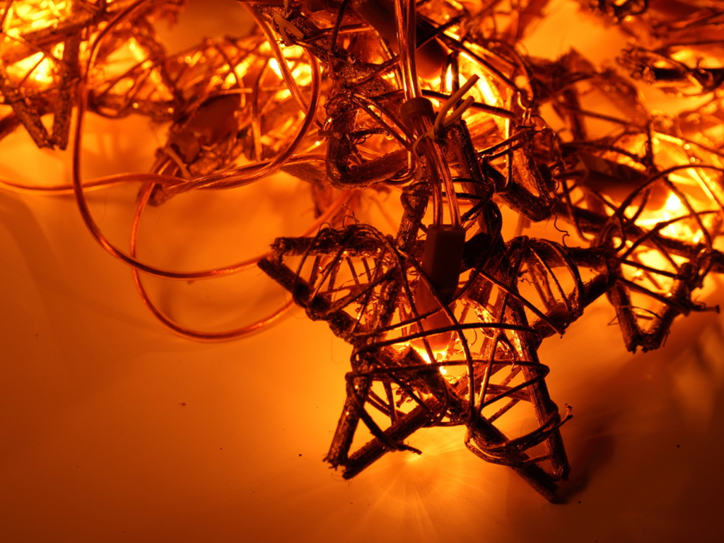 Рождественская красивая гирлянда