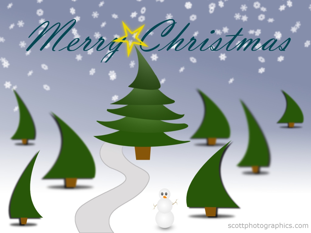 Ёлки смешной снеговик на рождество