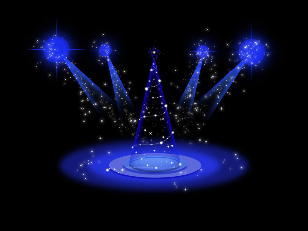 Футуристическая ёлка на рождество